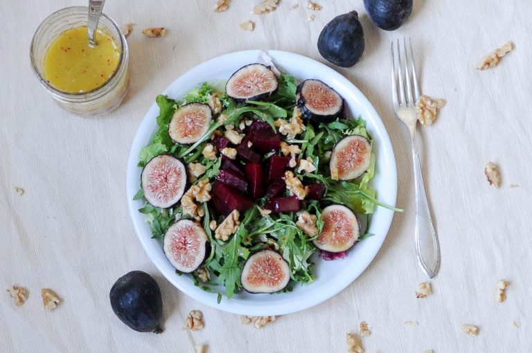 Beet Fig Salad in Annecy, France